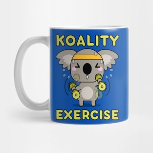 Koality Exercise Kawaii Koala Bear Pun Mug